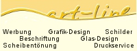 http://www.art-line-werbung.de/ - Werbung * Grafik-Design * Schilder * Beschriftung * Glas-Design * Schreibentnung * Druckservice